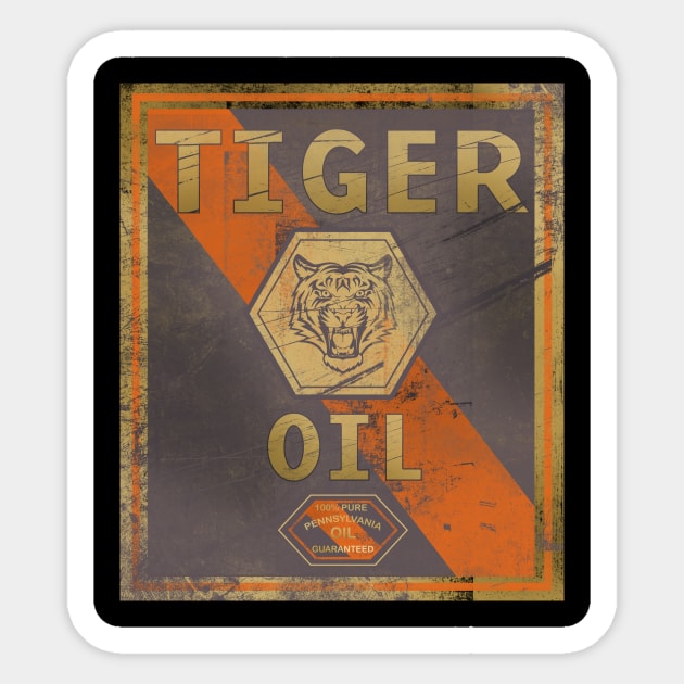 Tiger Oil Sticker by Urbanvintage